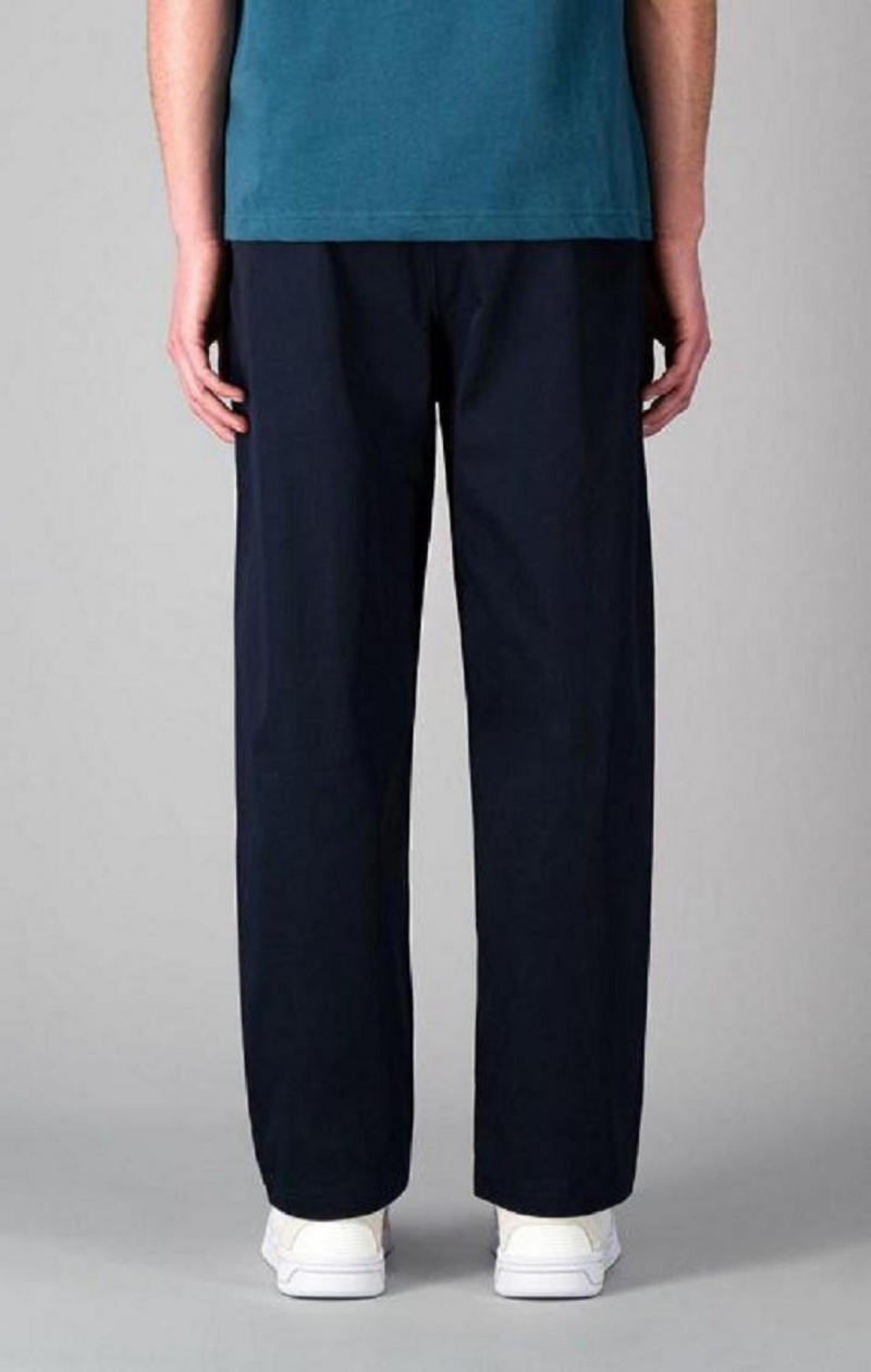 Pantalon Jogger Champion Droit Leg Front Seam Woven Trousers Homme Bleu Foncé | 1948-JYSRN