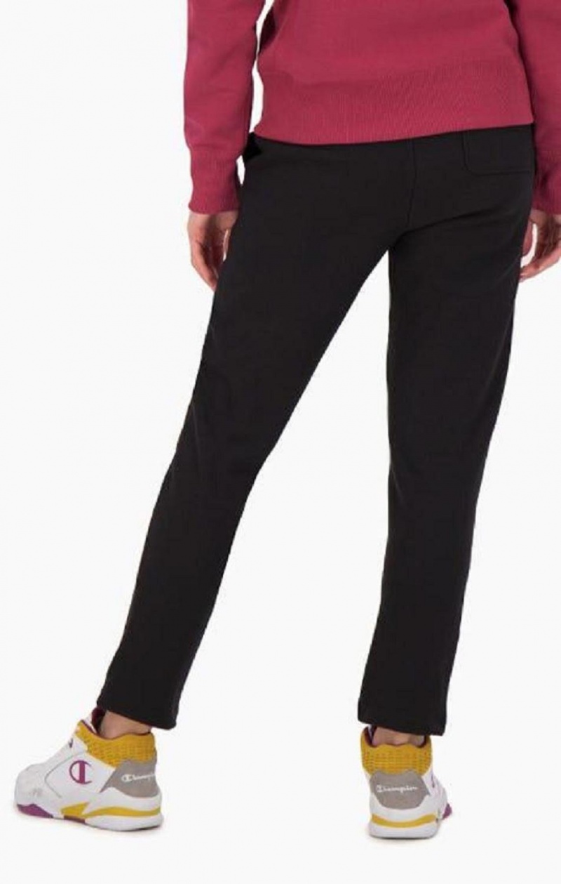 Pantalon Jogger Champion Droit Leg Reverse Weave Joggers Femme Noir | 8596-QEZDU