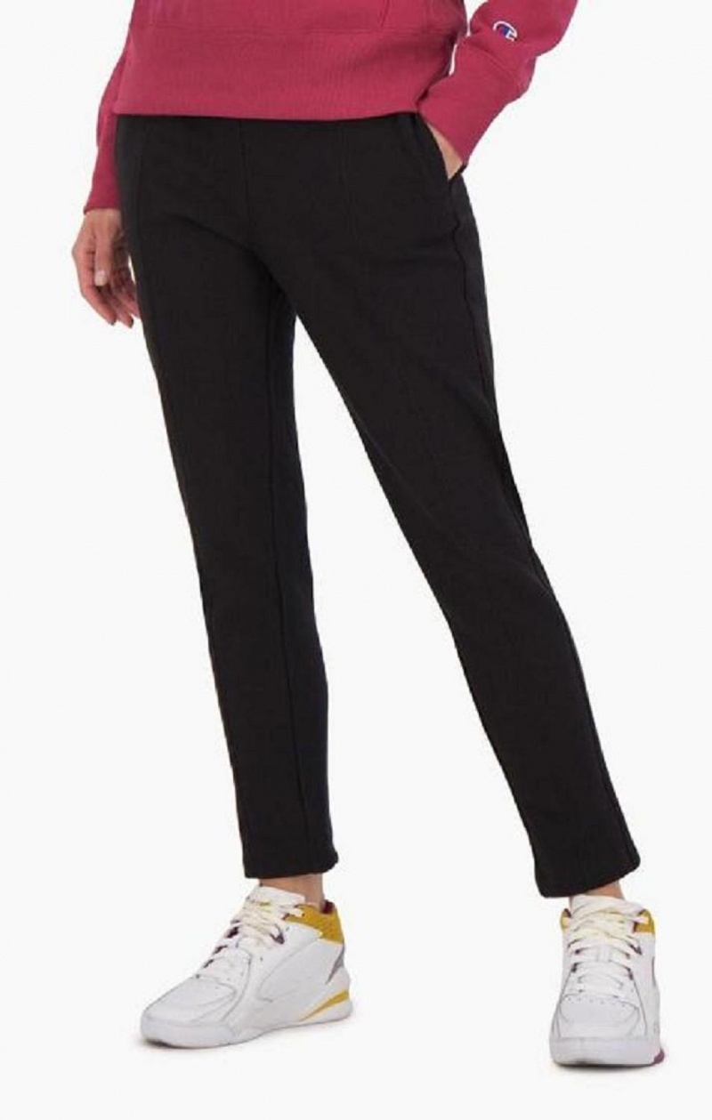 Pantalon Jogger Champion Droit Leg Reverse Weave Joggers Femme Noir | 8596-QEZDU