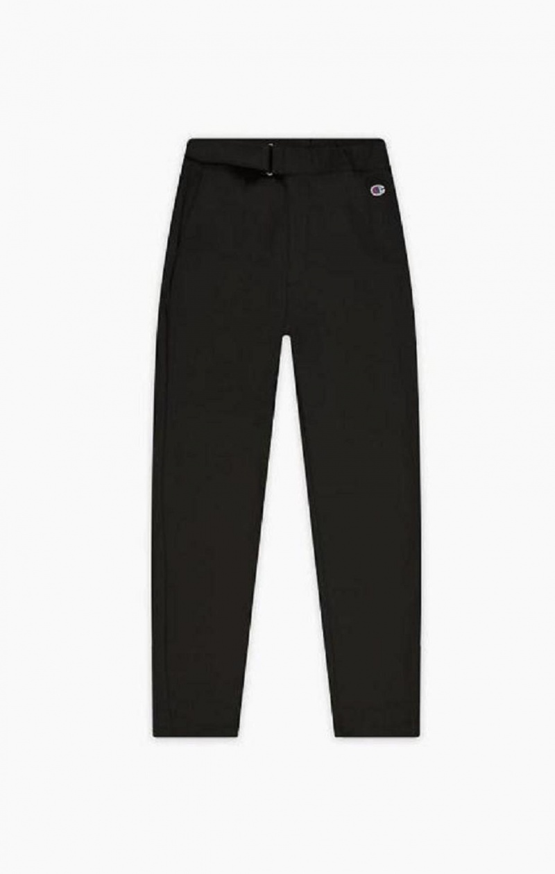 Pantalon Jogger Champion Droit Leg Stretch Trousers Femme Noir | 5796-WMJHO