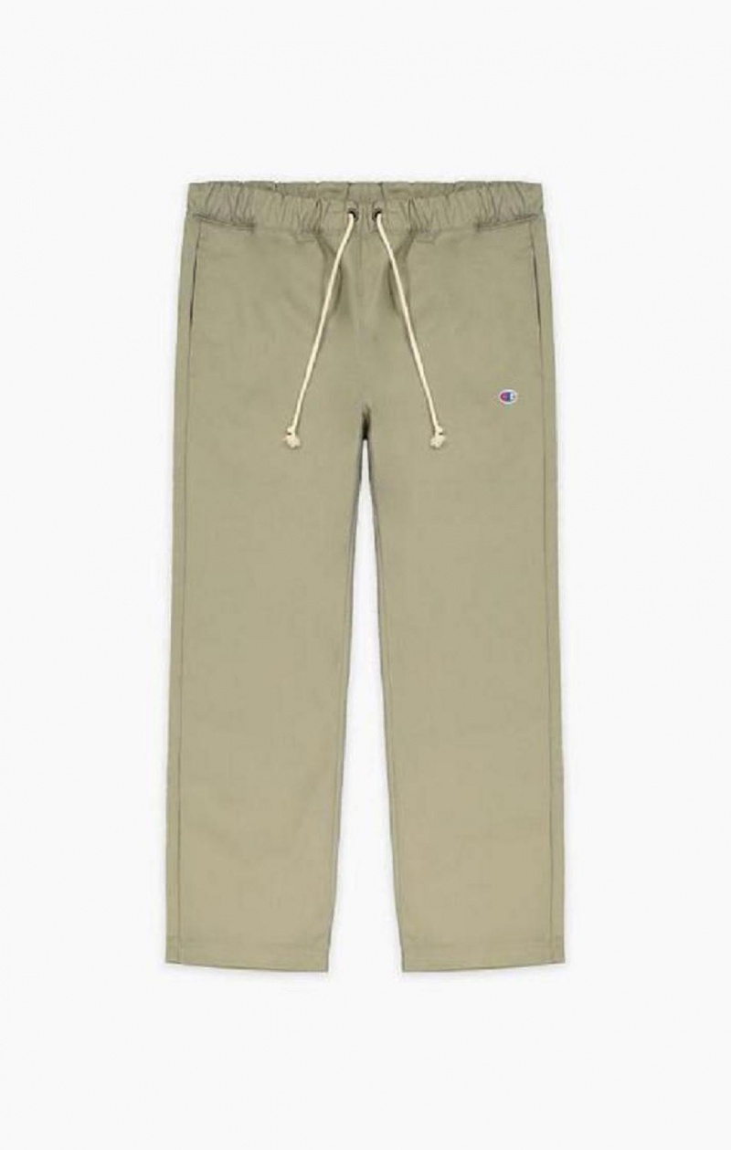 Pantalon Jogger Champion Droit Leg Woven Trousers Homme Beige | 3940-QLNGO