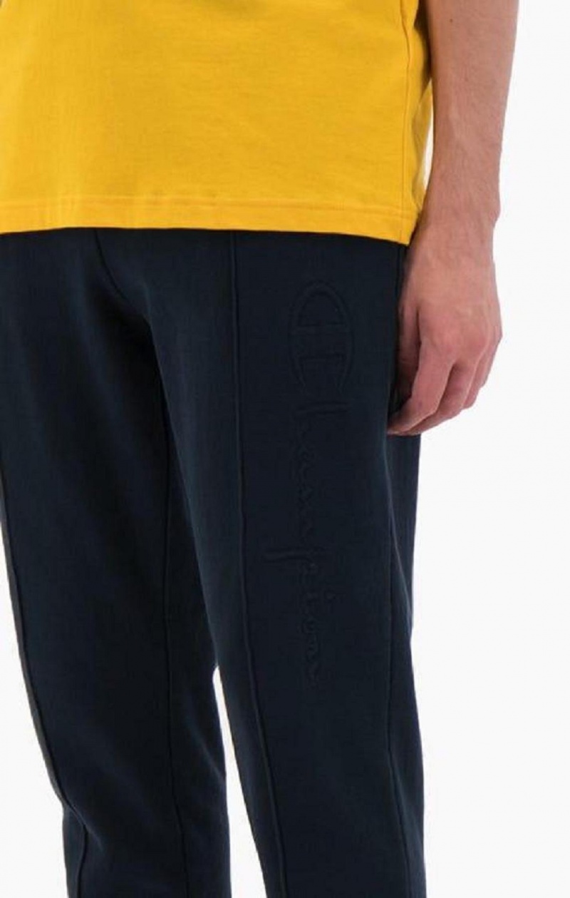 Pantalon Jogger Champion Embossed Script Logo Joggers Homme Turquoise Foncé | 2613-YZUQF