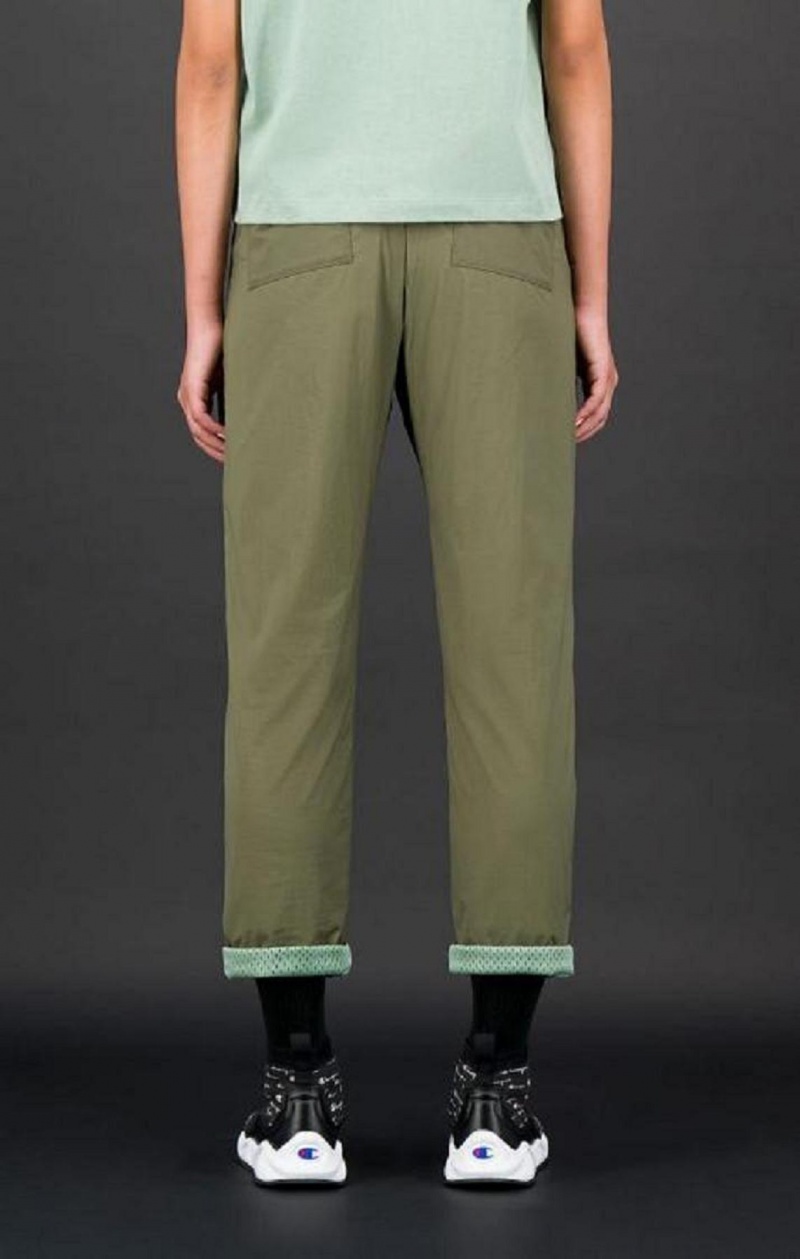 Pantalon Jogger Champion Legere Cargo Pants Femme Vert | 0947-CJFLE