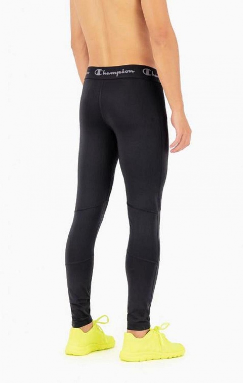 Pantalon Jogger Champion Logo Tape Stretch Leggings Homme Noir | 0457-TURMD