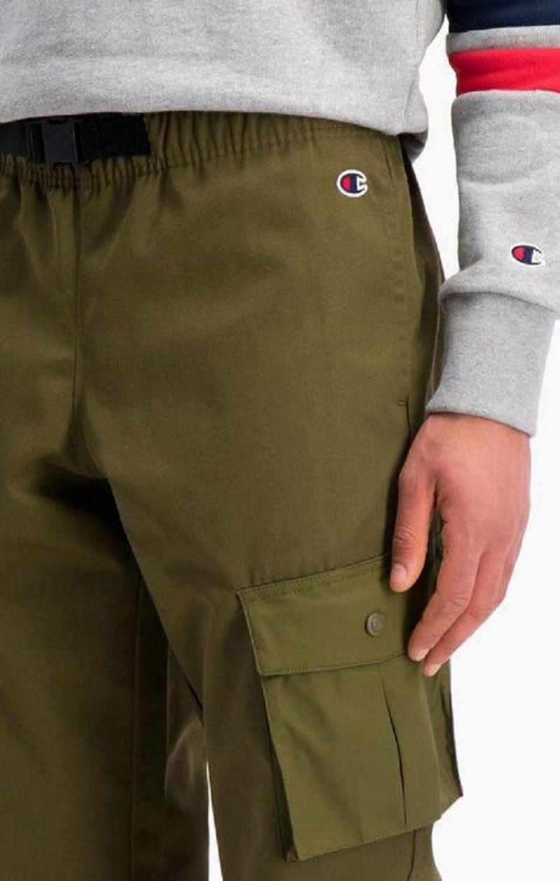 Pantalon Jogger Champion Nervuré Cuff Cargo Joggers Homme Vert | 4120-QFYDW