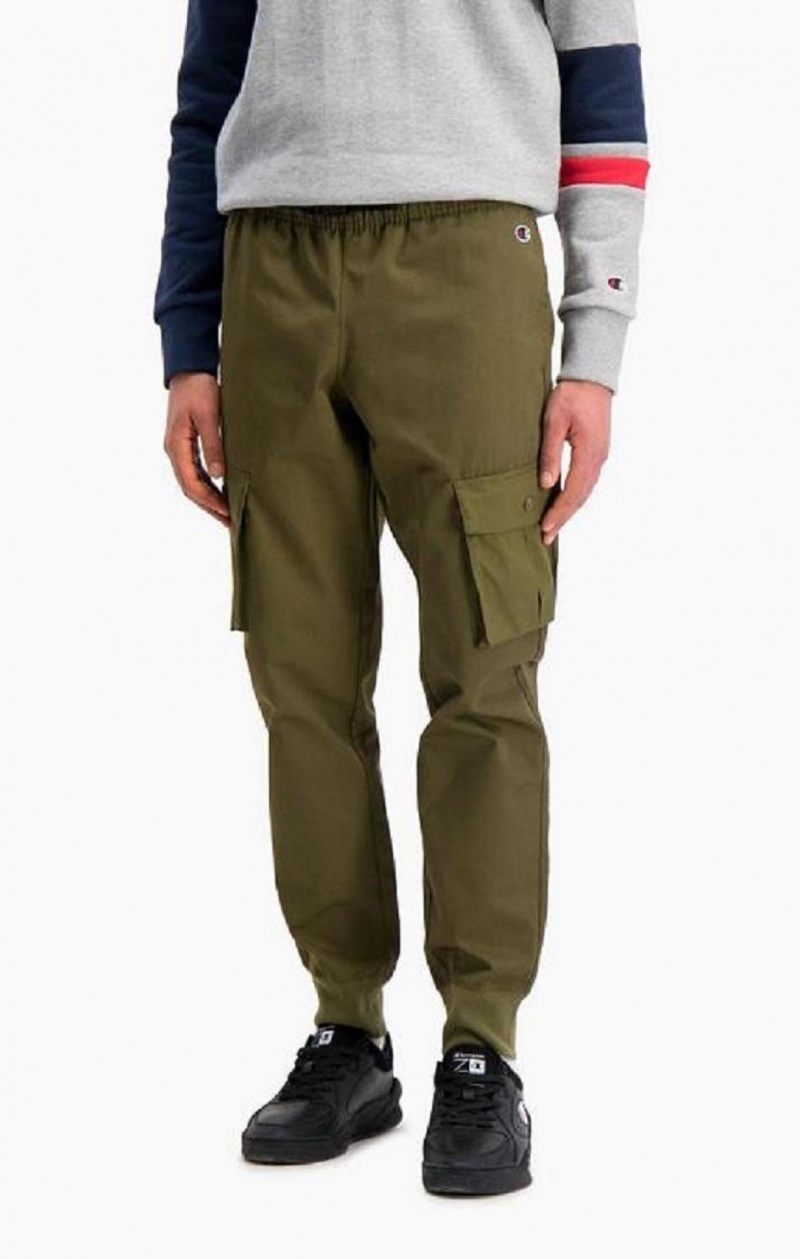 Pantalon Jogger Champion Nervuré Cuff Cargo Joggers Homme Vert | 4120-QFYDW