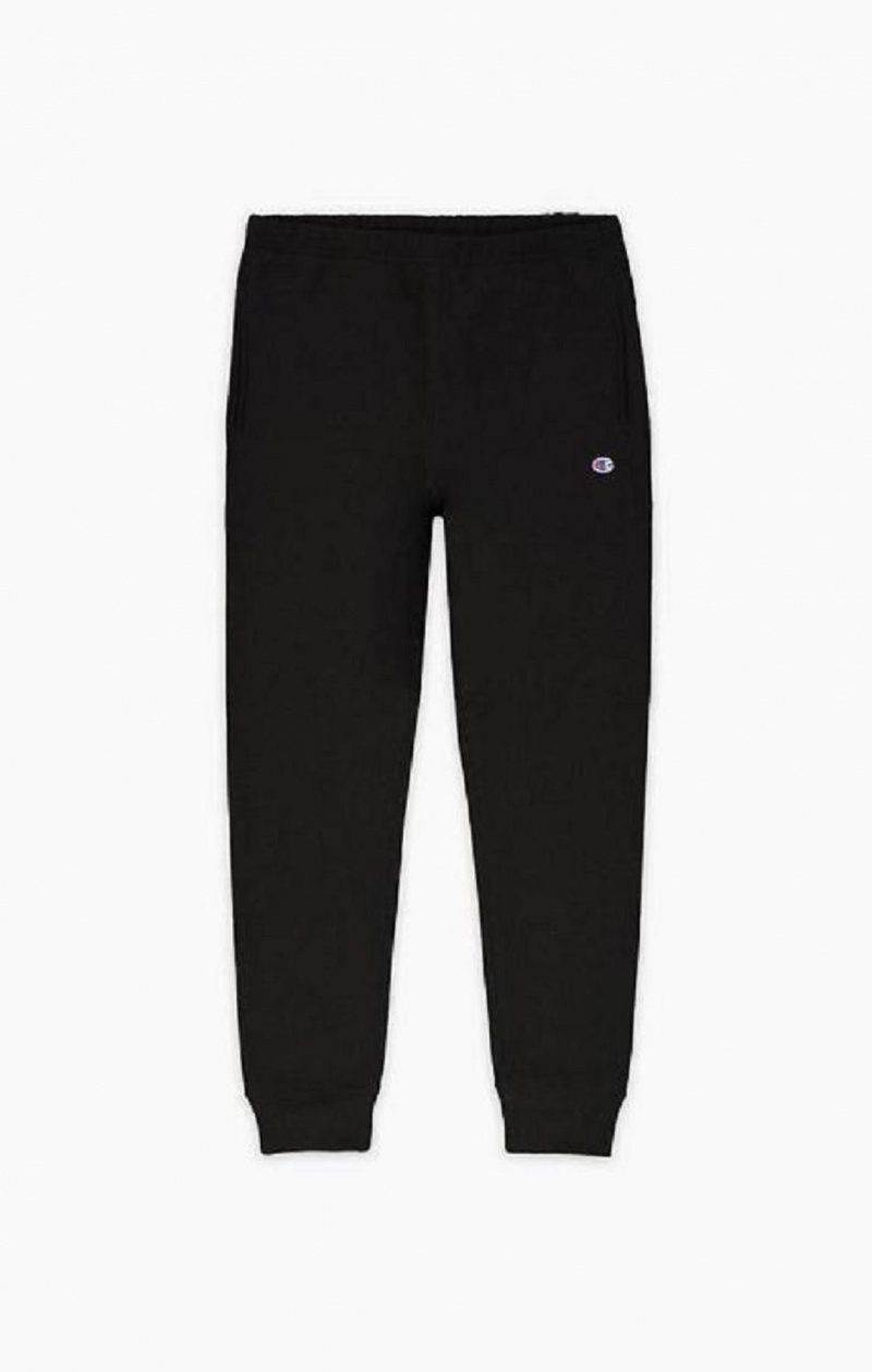 Pantalon Jogger Champion Nervuré Cuffed Reverse Weave Joggers Homme Noir | 1940-GWEMI