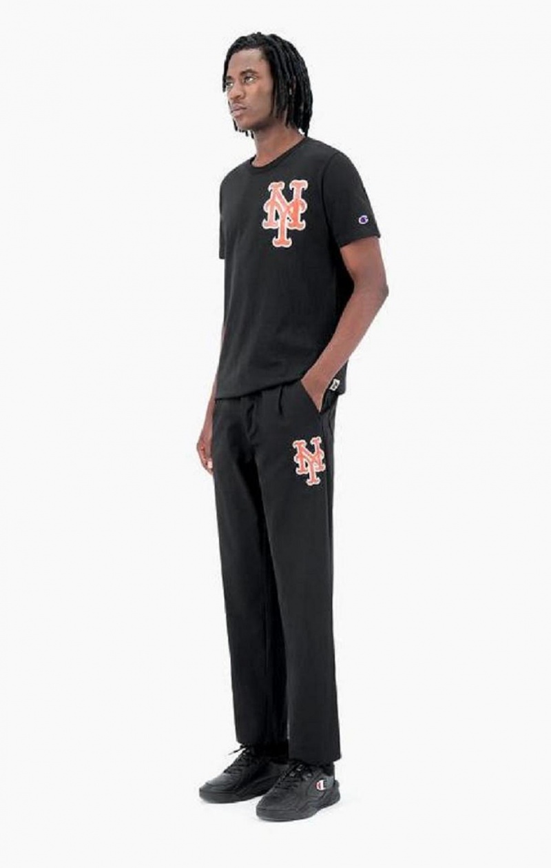 Pantalon Jogger Champion New York MLB Droit Trousers Homme Noir | 2694-AFHKX