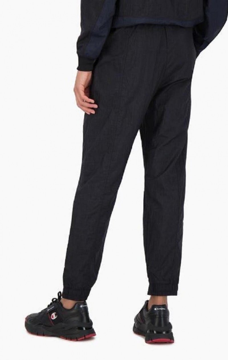 Pantalon Jogger Champion Panel Detail Cuffed Piste Pants Femme Noir | 1243-HYAJU