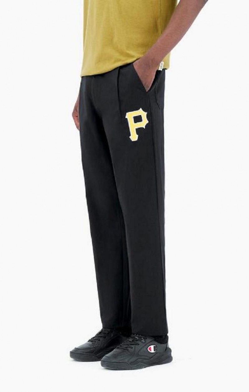 Pantalon Jogger Champion Pittsburgh MLB Droit Hem Woven Trousers Homme Noir | 0294-YRJSI