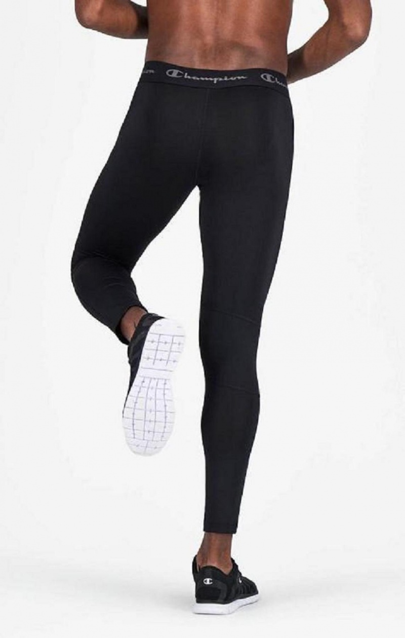 Pantalon Jogger Champion Quick Dry Compression Course Leggings Homme Noir | 7498-JKPTA