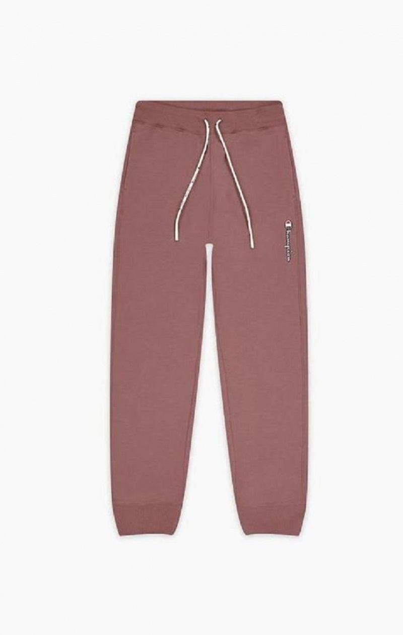 Pantalon Jogger Champion Satin Stitch Script Logo Fleece Joggers Femme Marron | 4531-SKBVF