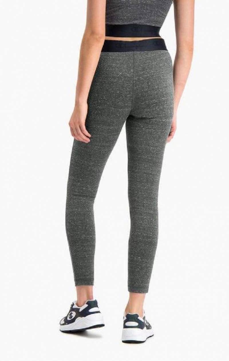 Pantalon Jogger Champion Script Logo Crossover Course Leggings Femme Grise Foncé | 6829-MVFGQ