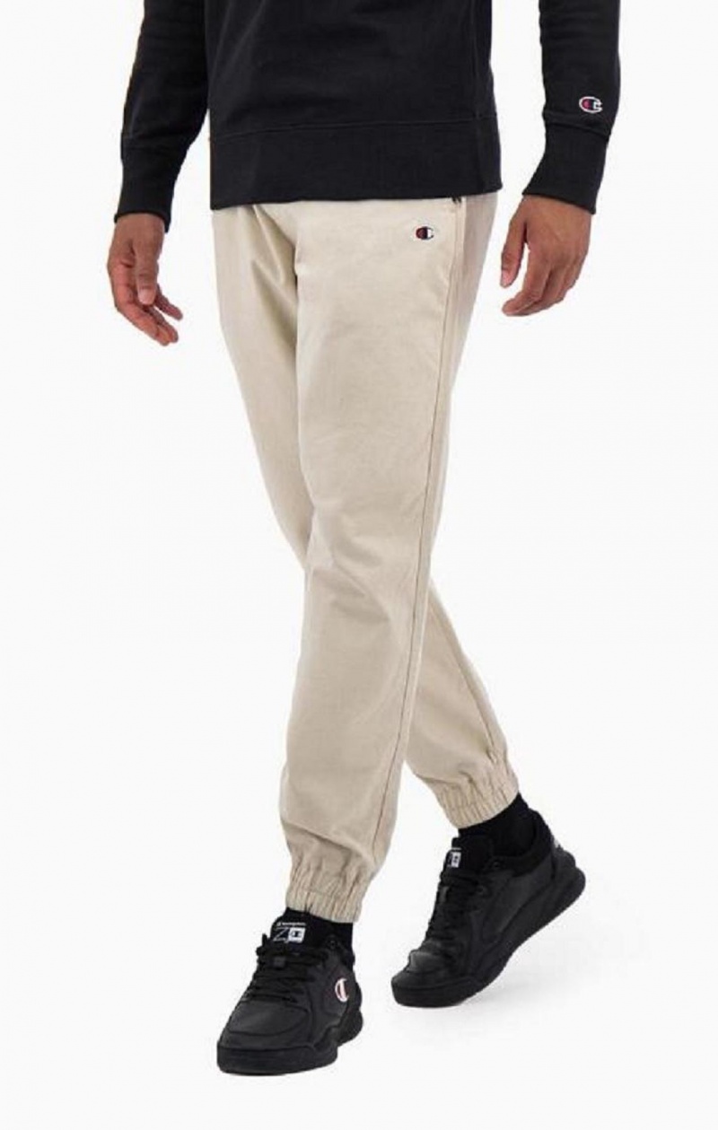 Pantalon Jogger Champion Stretch Coton Twill Cuffed Trousers Homme Marron | 4268-CGNTB