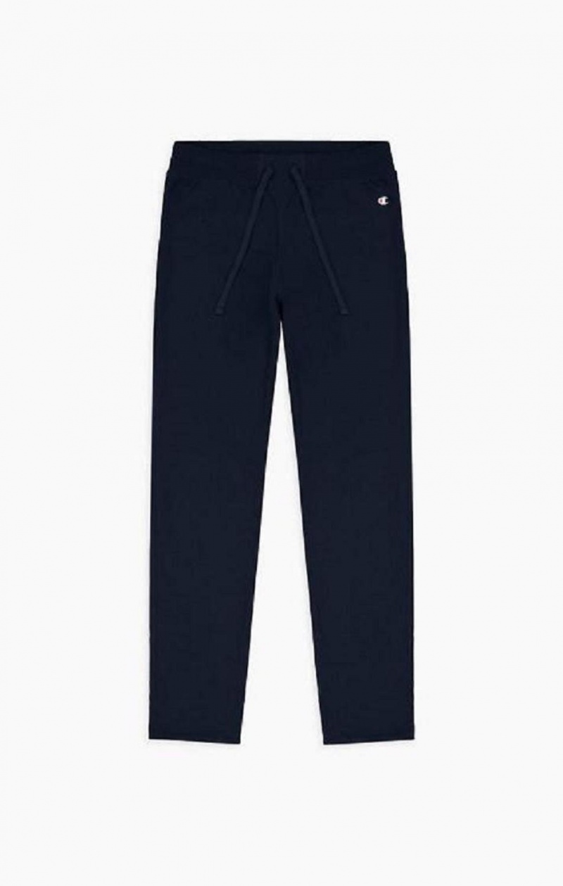 Pantalon Jogger Champion Stretch Coton Terry Joggers Femme Bleu Foncé | 7456-ZHRSC