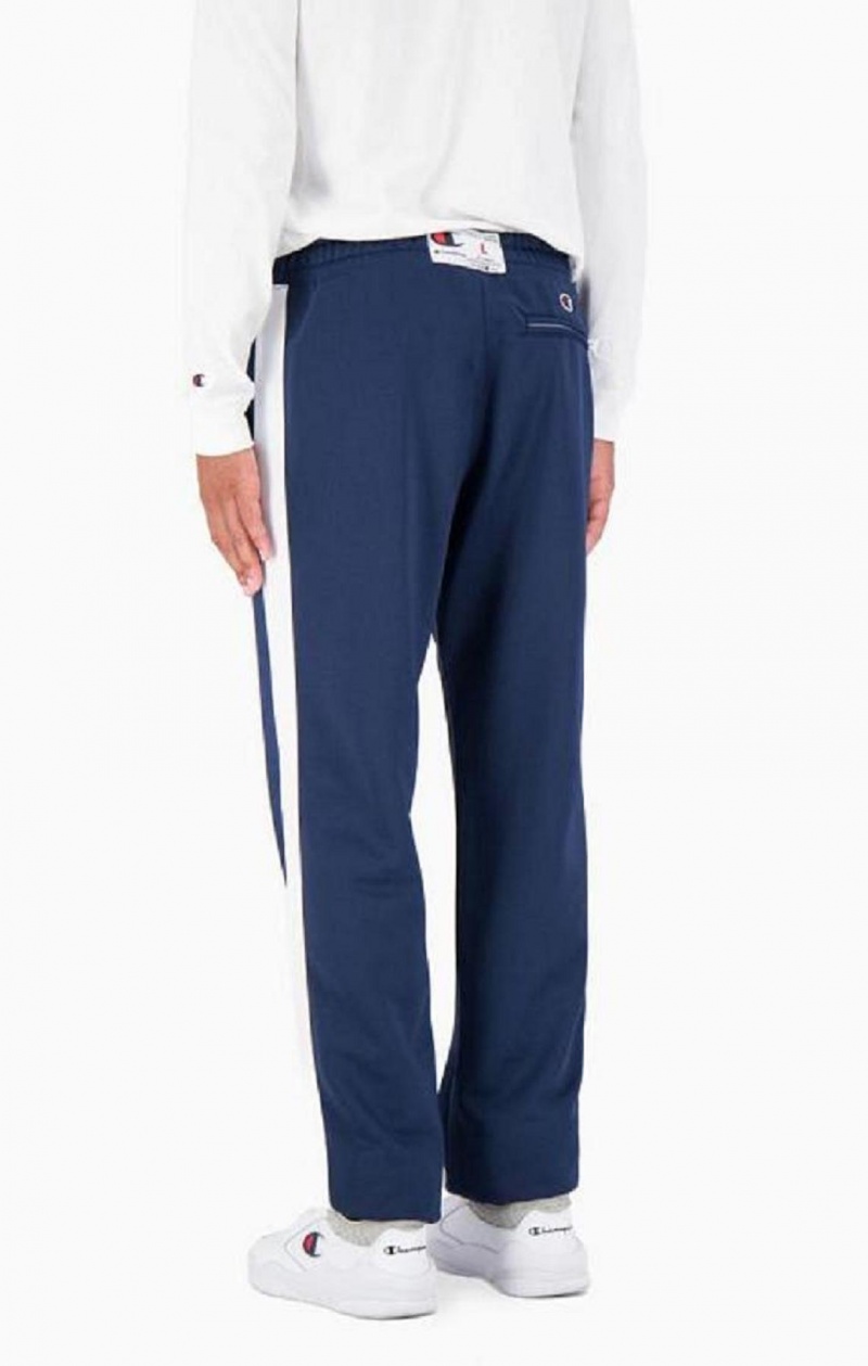 Pantalon Jogger Champion Stripe Leg Basketball Piste Pants Homme Bleu | 0384-KNXMV