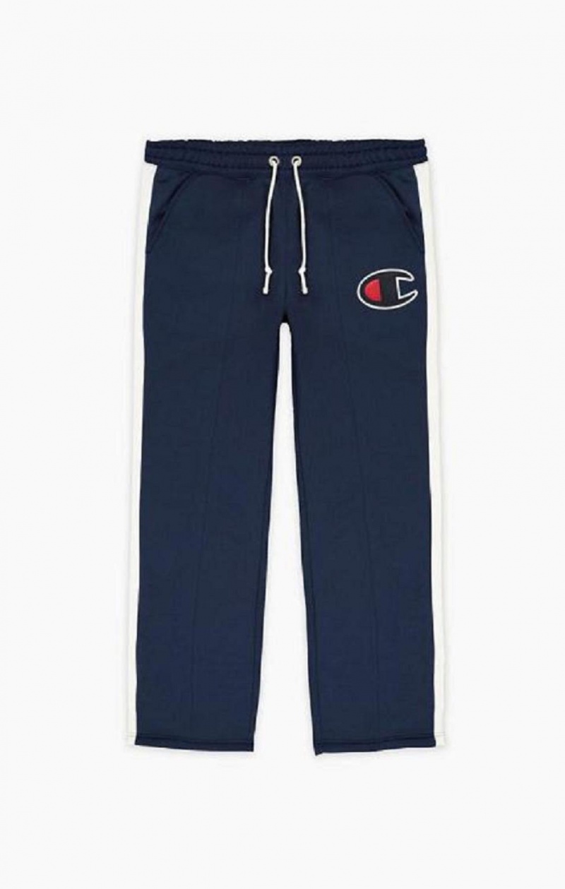 Pantalon Jogger Champion Stripe Leg Basketball Piste Pants Homme Bleu | 0384-KNXMV