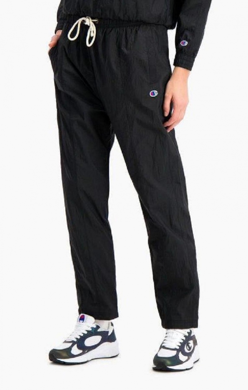 Pantalon Jogger Champion Tape Detail Slim Fit Piste Pants Femme Noir | 3826-WXJUV