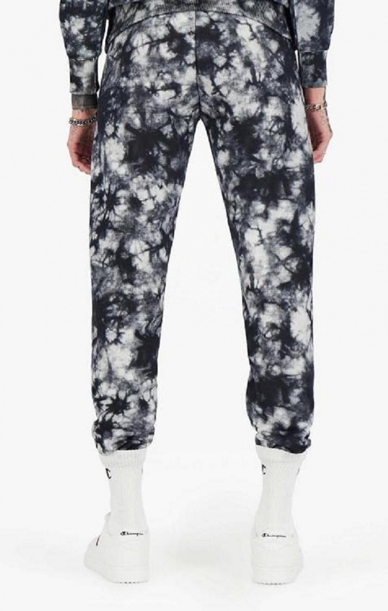 Pantalon Jogger Champion Tie Dye Digital Print Joggers Femme Noir Blanche | 9402-GJEHC