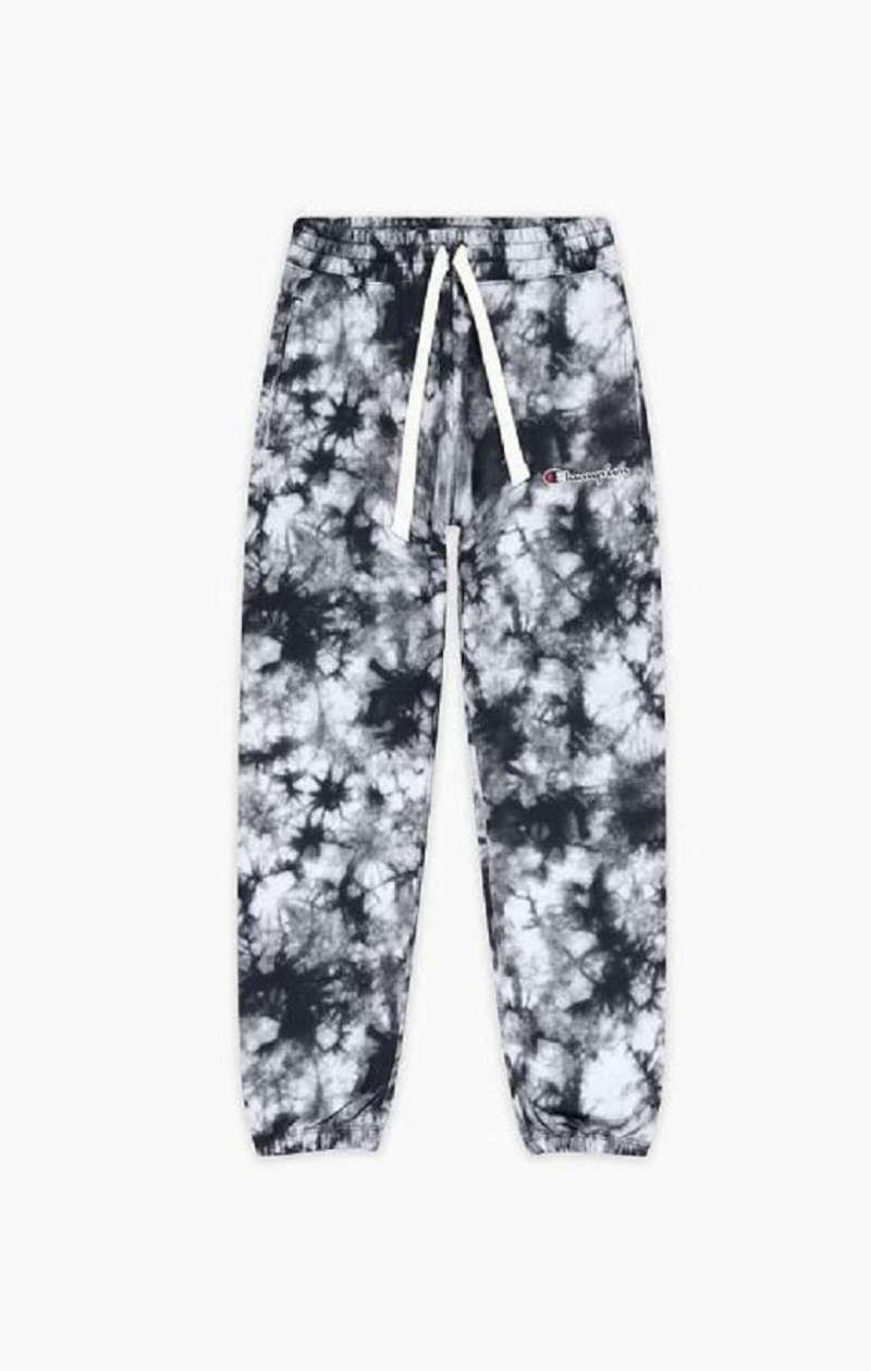 Pantalon Jogger Champion Tie Dye Digital Print Joggers Femme Noir Blanche | 9402-GJEHC