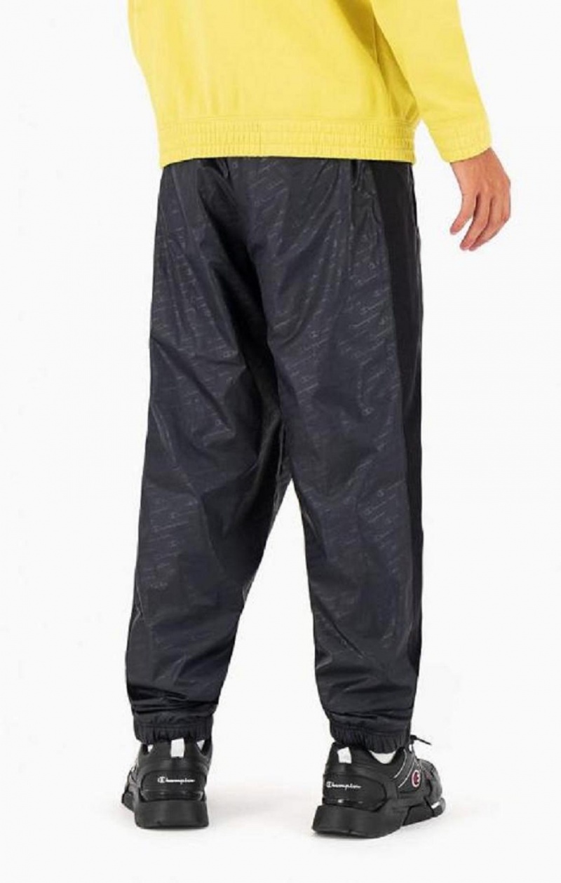 Pantalon Jogger Champion Tonal Script Logo Nylon Piste Pants Homme Noir | 7826-TGEJB