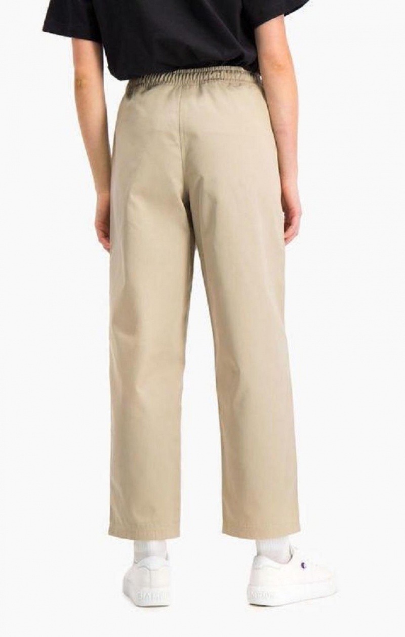 Pantalon Jogger Champion Woven Tapered Chino Pants Femme Beige | 9857-JEVIC