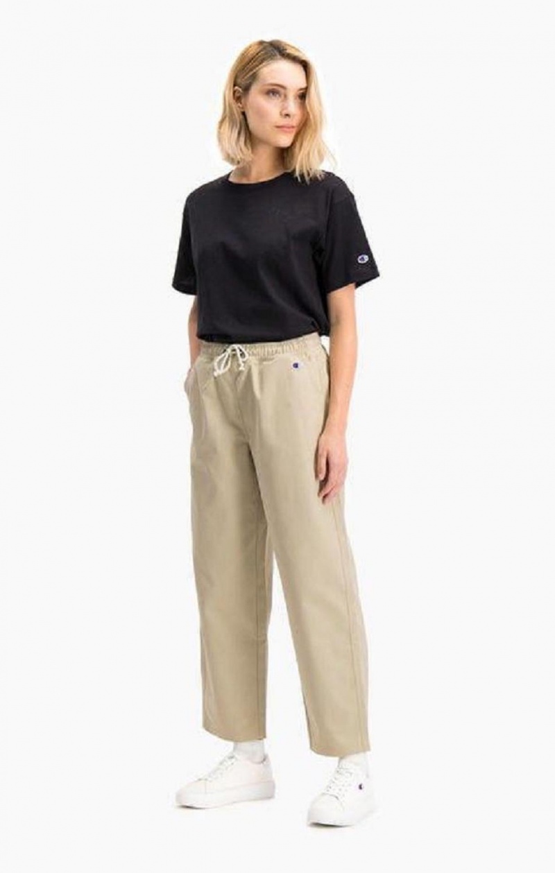 Pantalon Jogger Champion Woven Tapered Chino Pants Femme Beige | 9857-JEVIC