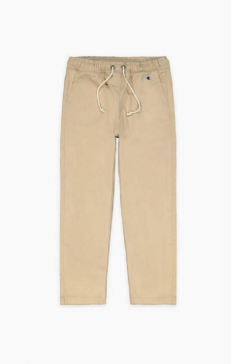 Pantalon Jogger Champion Woven Tapered Chino Pants Femme Beige | 9857-JEVIC