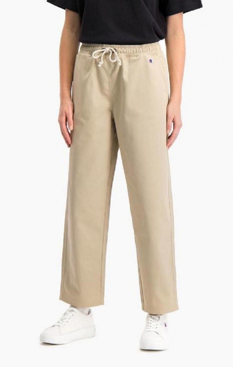 Pantalon Jogger Champion Woven Tapered Chino Pants Femme Beige | 9857-JEVIC