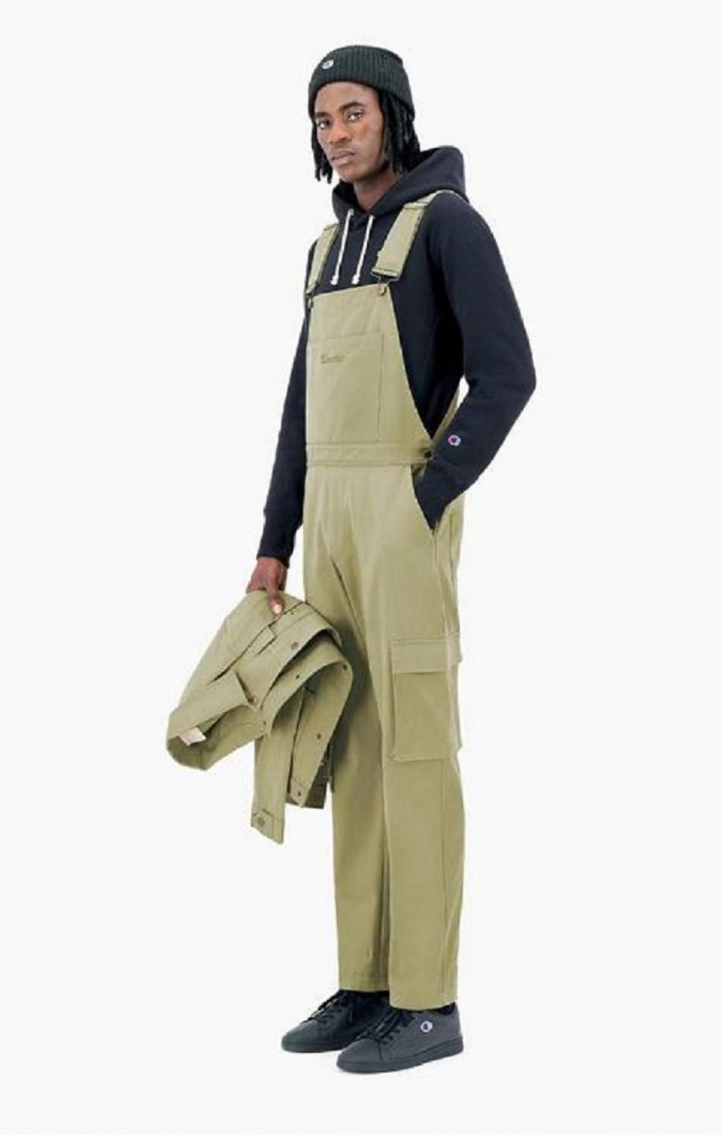 Pantalon Jogger Champion Woven Utility Dungarees Pants Homme Beige | 3287-GXQFB