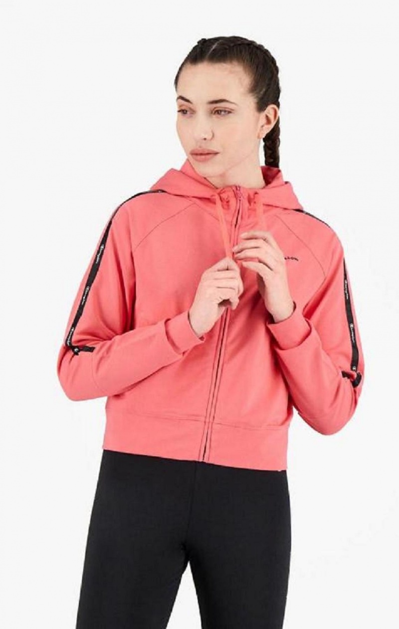 Pantalon Jogger Champion Zip-Up Hoodie + Leggings Tracksuit Femme Rose | 3514-AGTKV