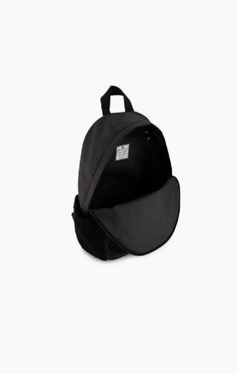 Sacs Champion 1919 Logo Teddy Backpack Femme Noir | 5619-ZPLQV