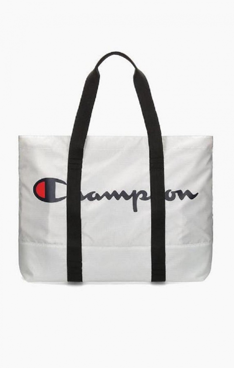 Sacs Champion 1919 Script Logo Tote Bag Femme Blanche | 4057-UIMQJ