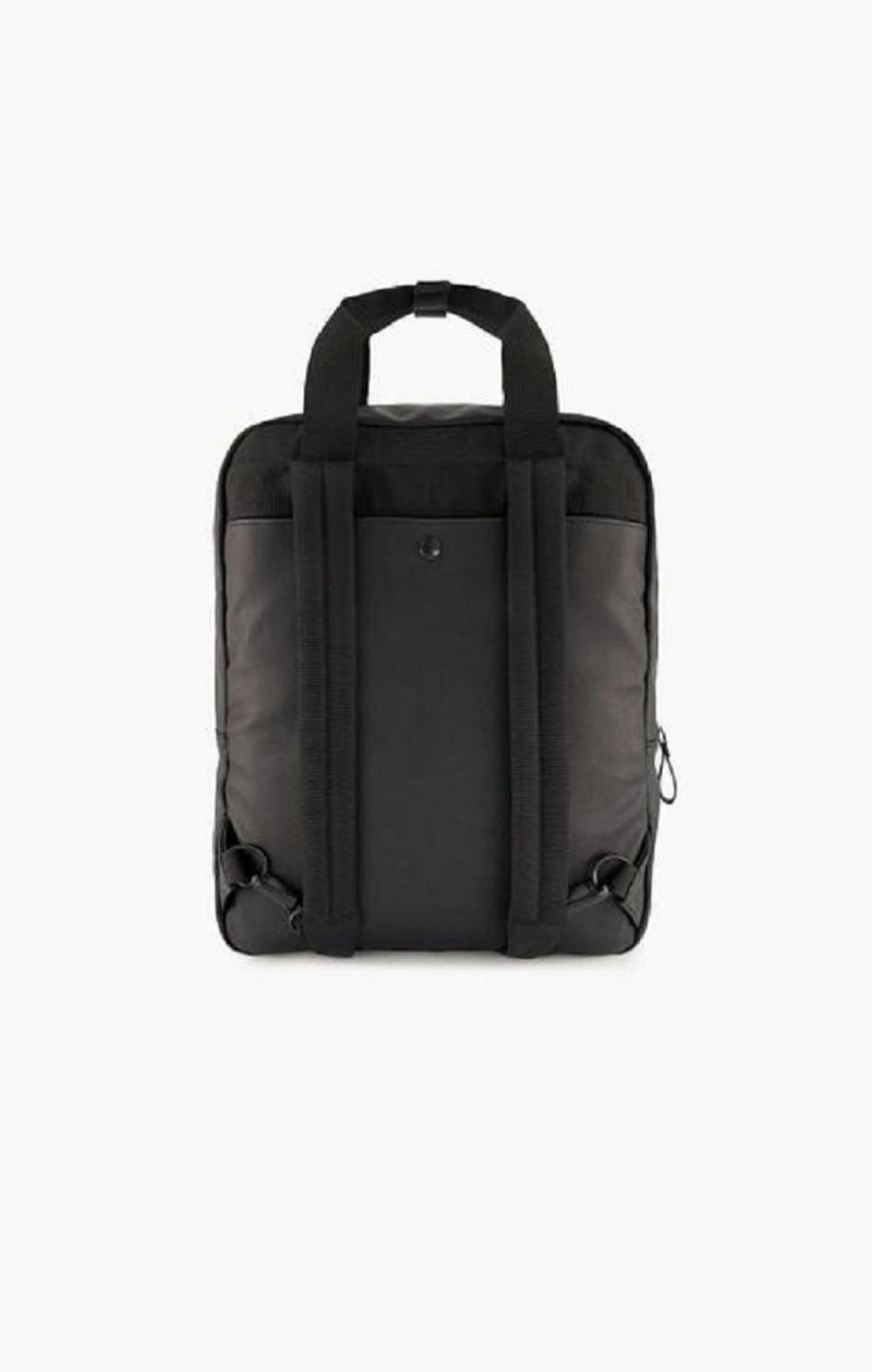 Sacs Champion C Logo Vegan Cuir Backpack Homme Noir | 2538-SJEYF