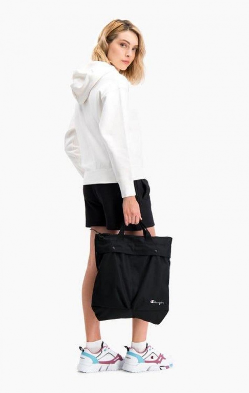 Sacs Champion Pocket Front Zip Tote Bag Femme Noir | 8495-BMSEX