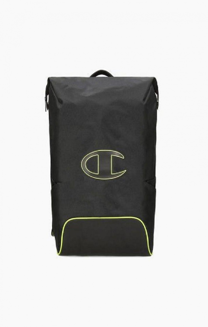 Sacs Champion Roll Top Neon Outline C Logo Backpack Homme Noir | 7546-MKGSN