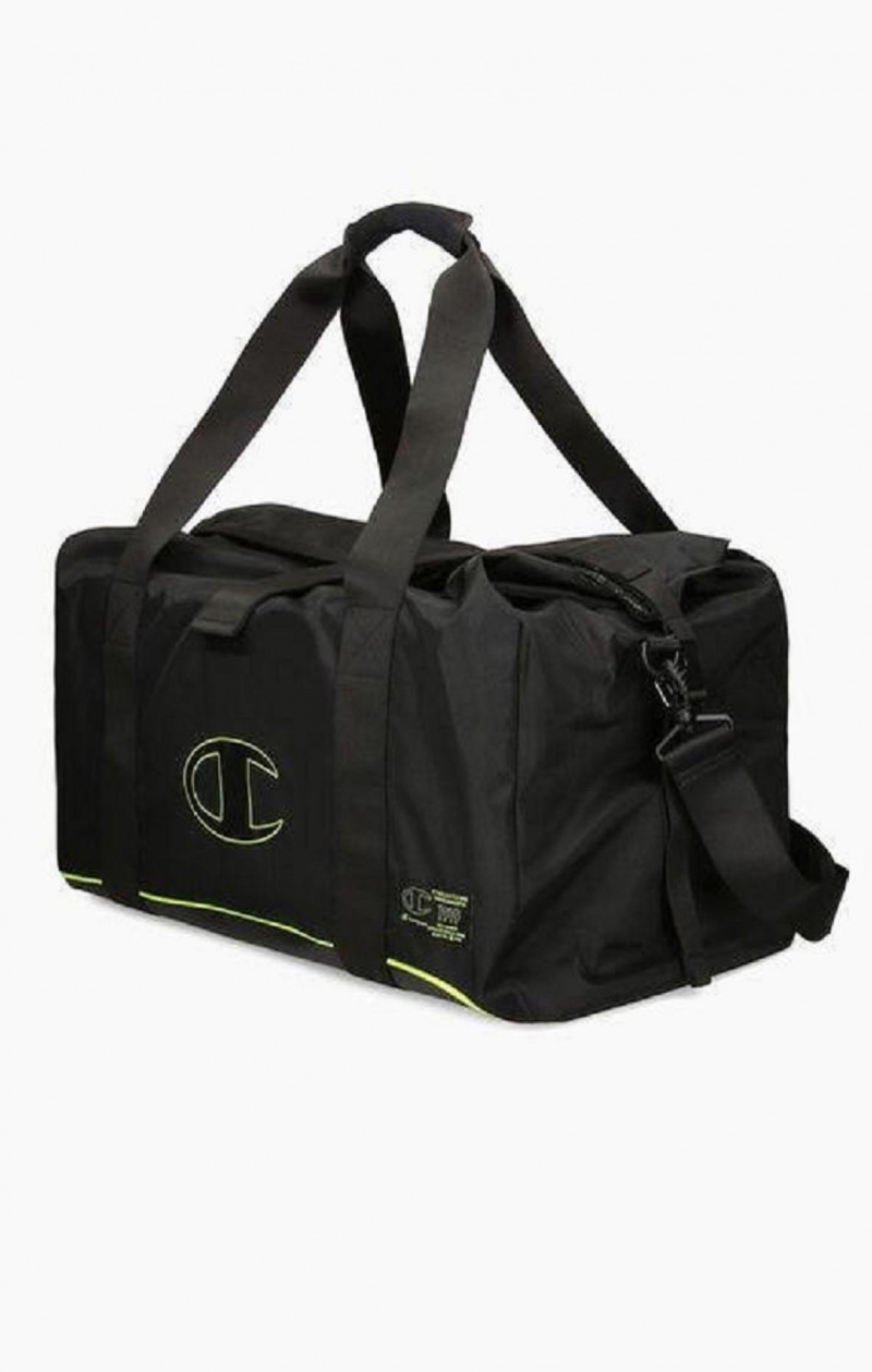 Sacs Champion Roll Top Neon Outline C Logo Duffle Bag Homme Noir | 6924-ENKAR