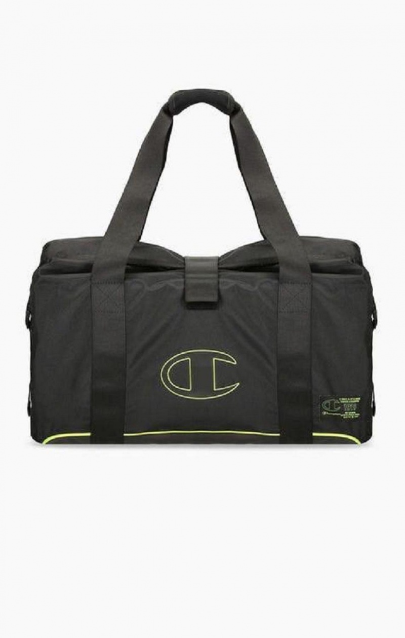 Sacs Champion Roll Top Neon Outline C Logo Duffle Bag Homme Noir | 6924-ENKAR