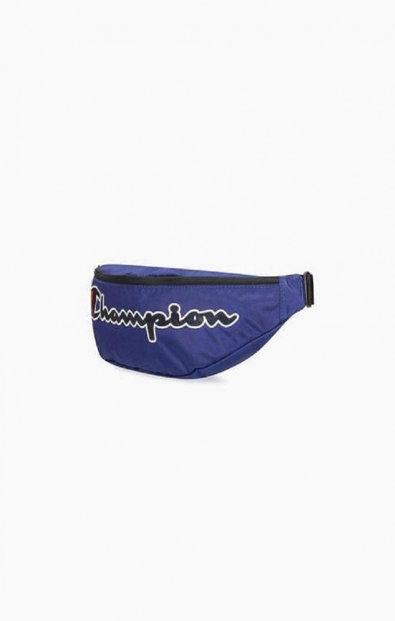 Sacs Champion Satin Script Logo Patch Belt Bag Femme Bleu | 7659-AZOYU