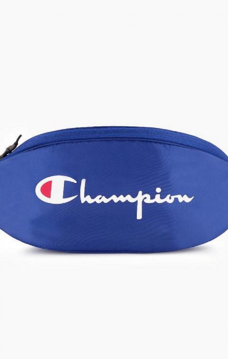 Sacs Champion Script Logo Zip Belt Bag Femme Bleu | 1403-BJXNM