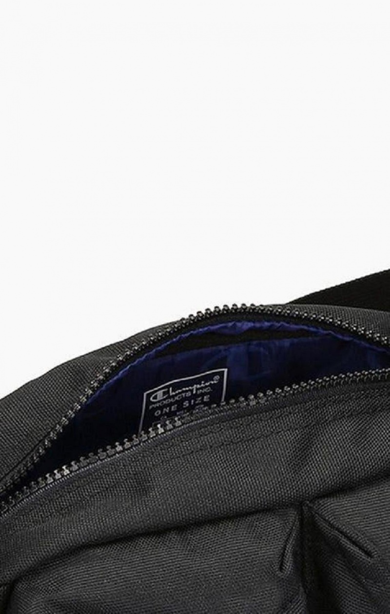 Sacs Champion Script Logo Zip Belt Bag Homme Noir | 5137-MWKVH