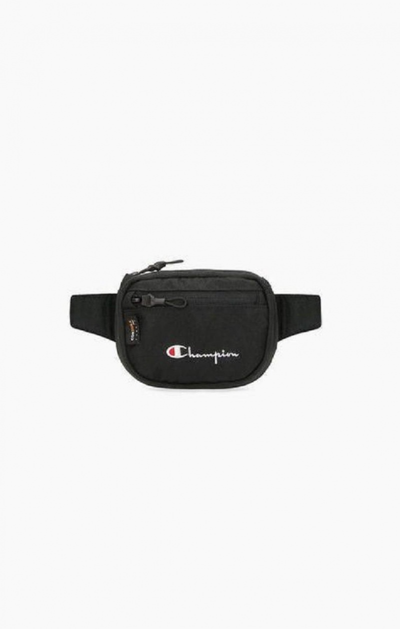 Sacs Champion Script Logo Zip Belt Bag Homme Noir | 5683-ZJRPW