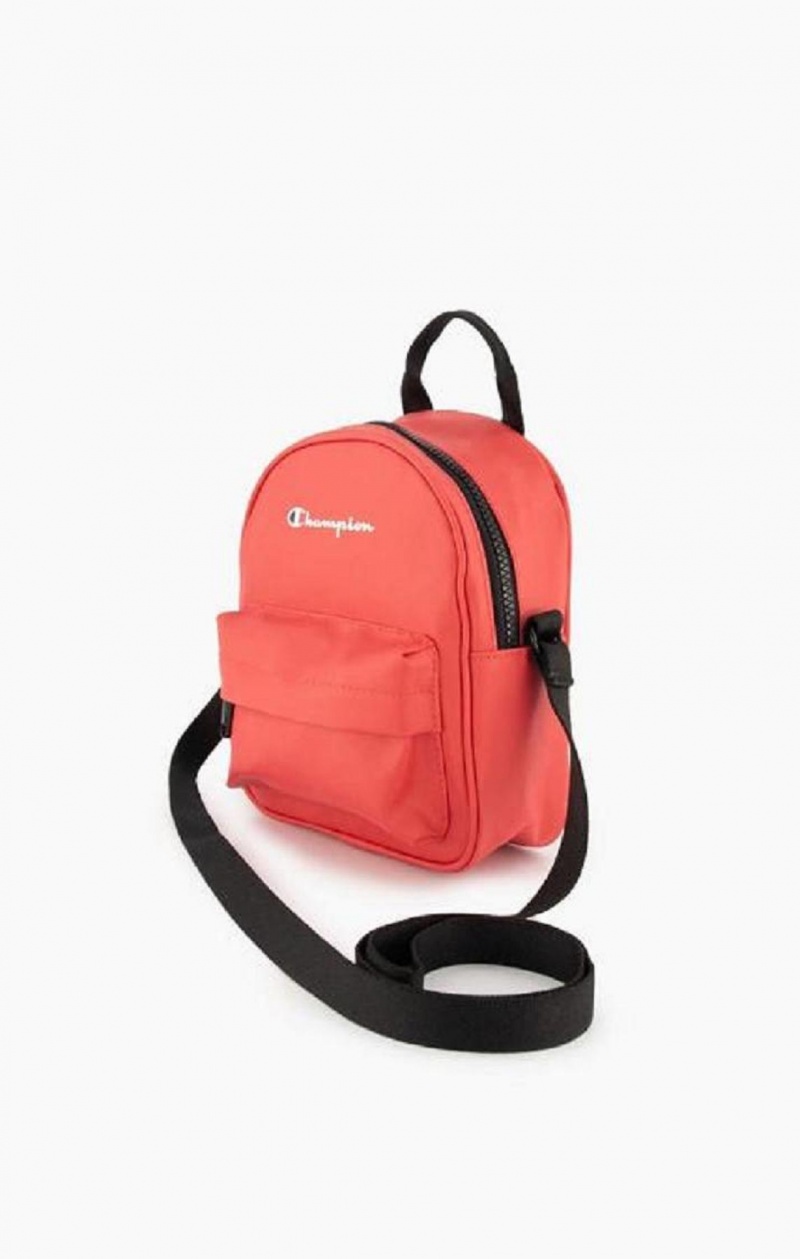 Sacs Champion Small Script Logo Woven Crossbody Backpack Femme Rouge | 9507-MLNOG