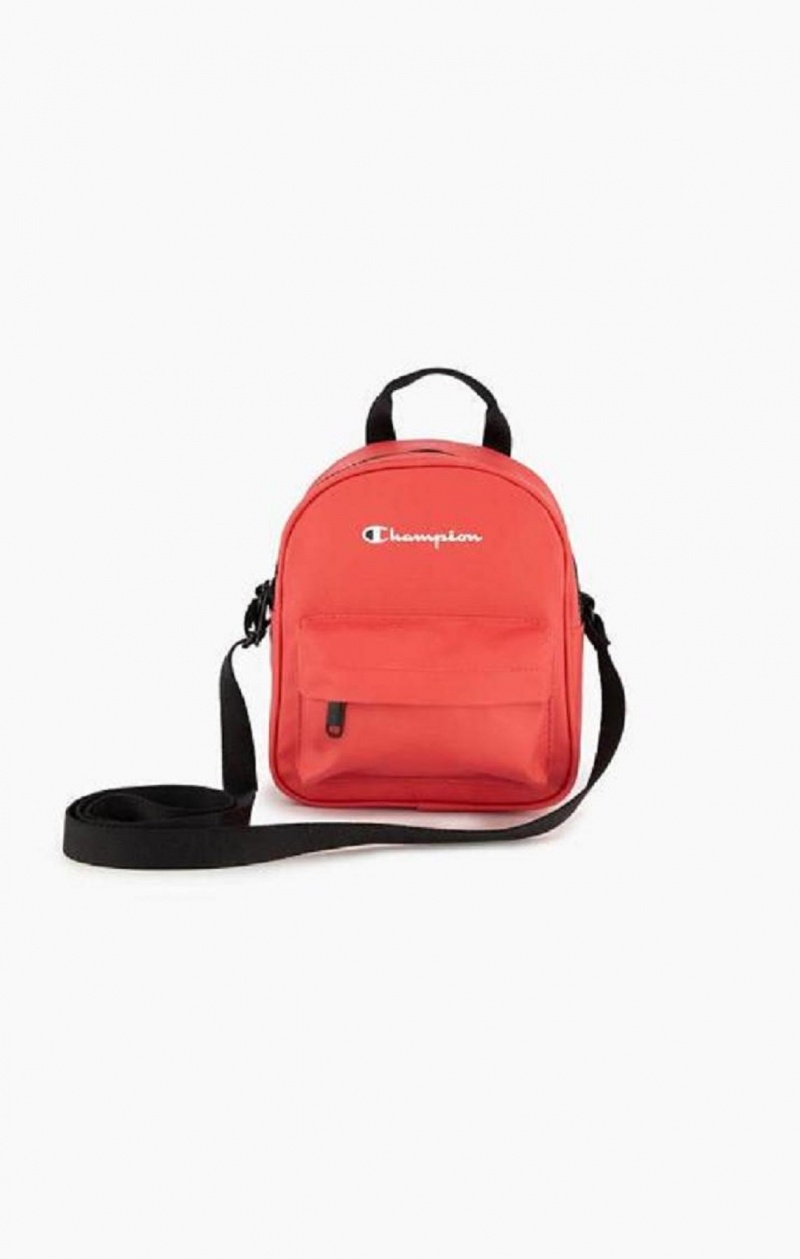 Sacs Champion Small Script Logo Woven Crossbody Backpack Femme Rouge | 9507-MLNOG