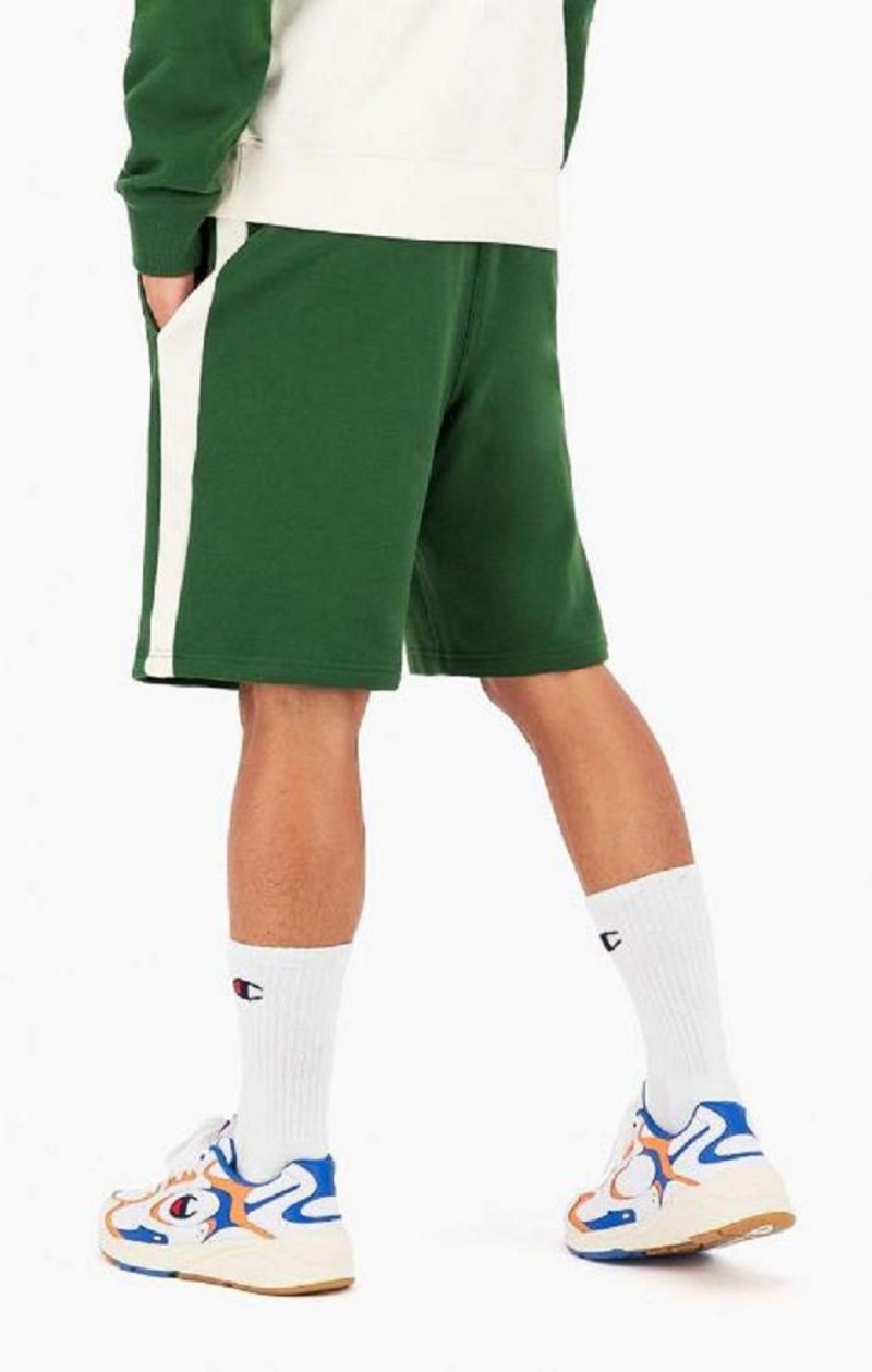 Short Champion C Logo Fleece Bermuda Shorts Homme Vert Clair | 1304-IYVXE