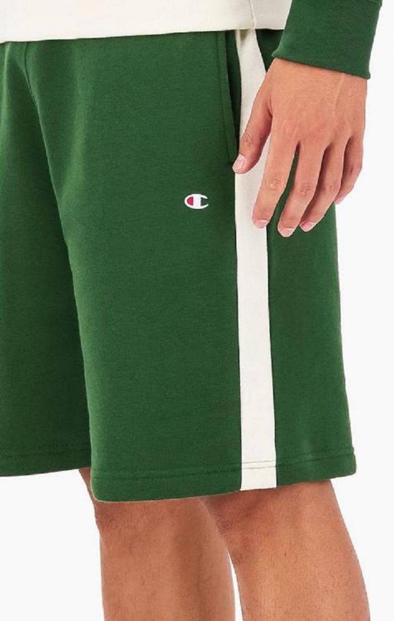 Short Champion C Logo Fleece Bermuda Shorts Homme Vert Clair | 1304-IYVXE