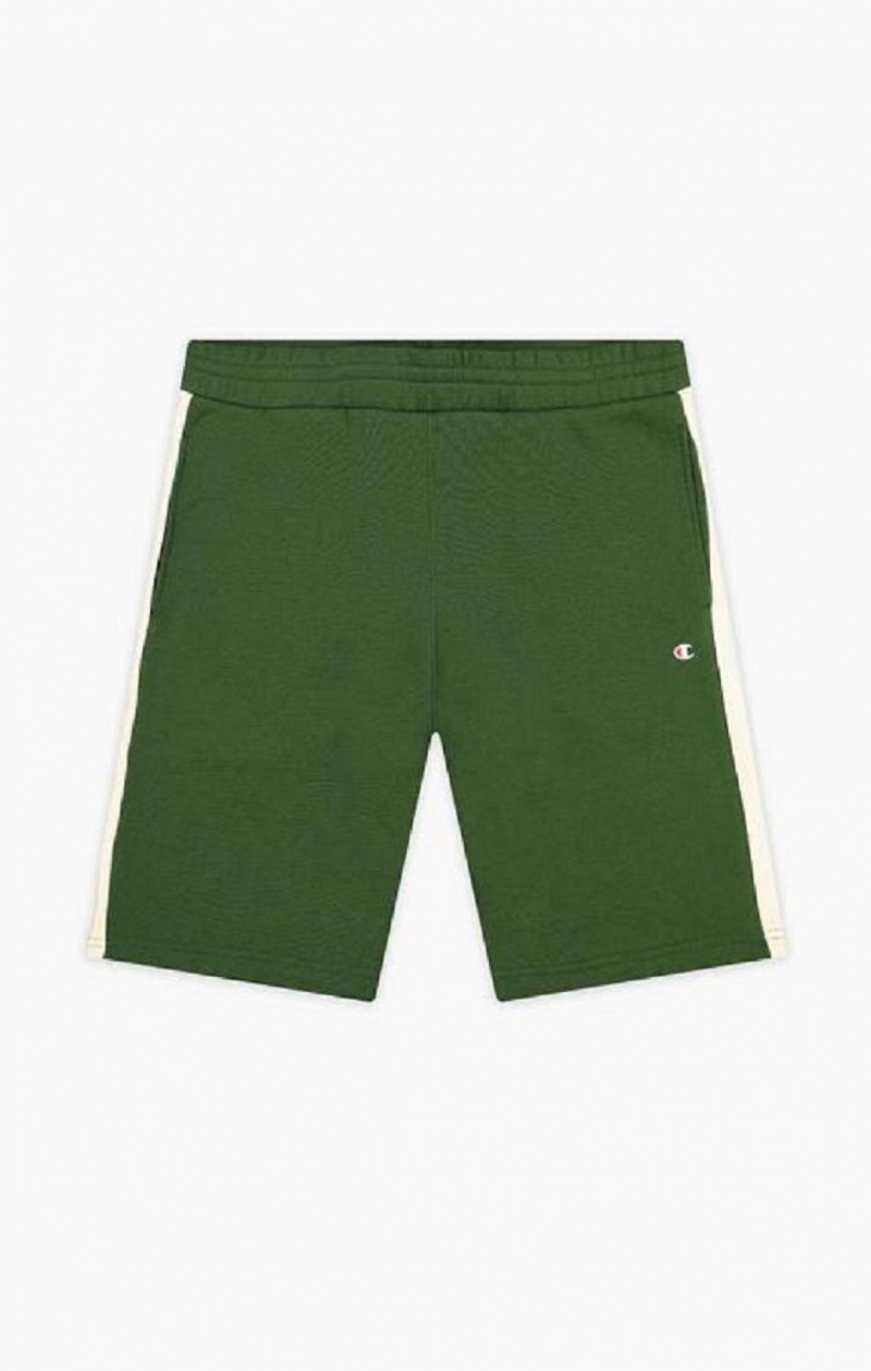 Short Champion C Logo Fleece Bermuda Shorts Homme Vert Clair | 1304-IYVXE