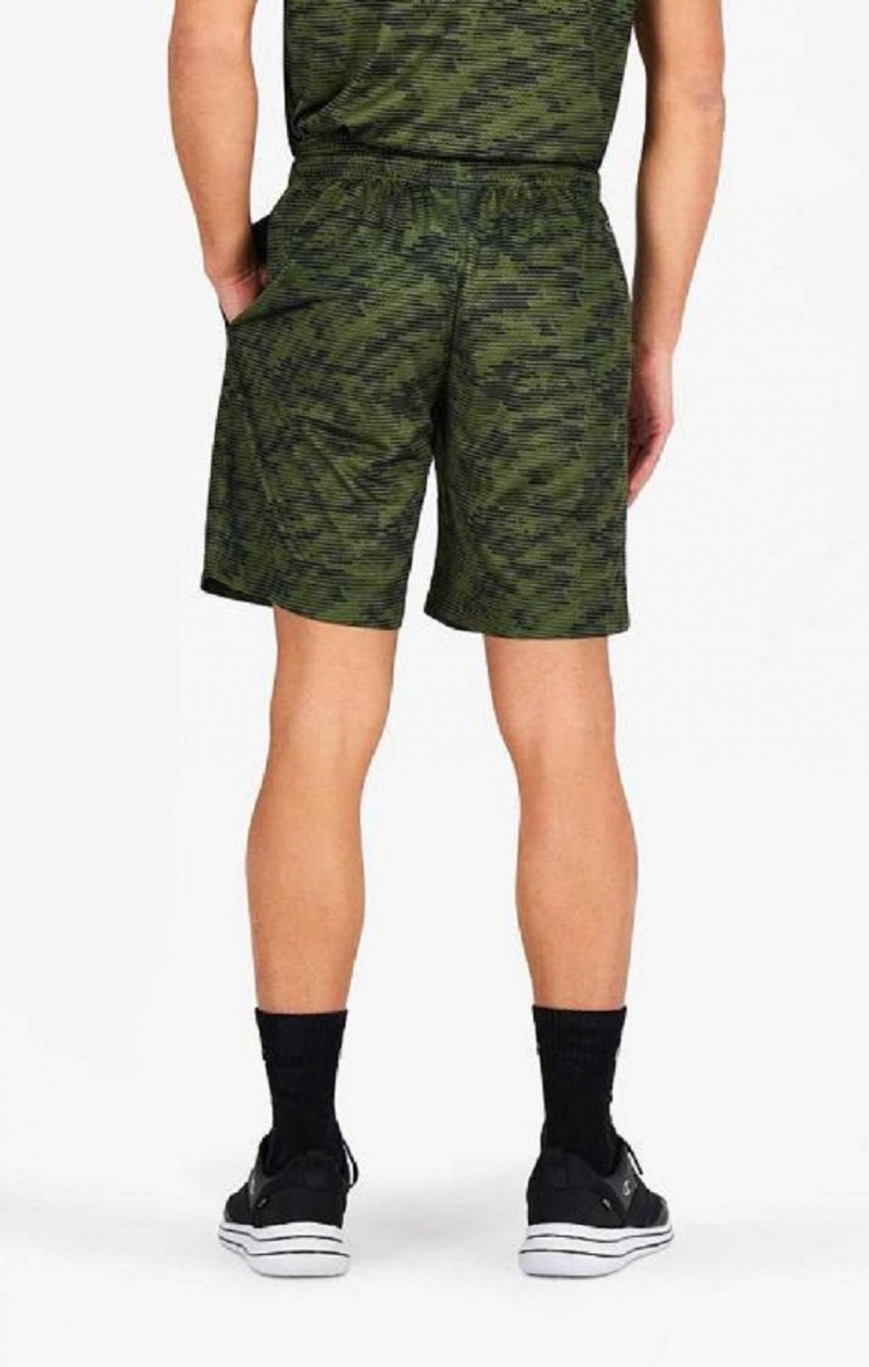 Short Champion Camo Quick Dry Course Shorts Homme Vert | 6905-TBHOY