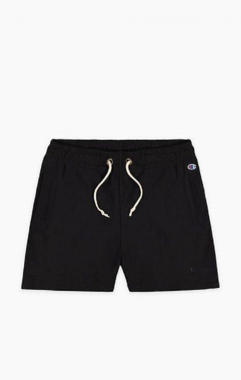 Short Champion Legere Reverse Weave Shorts Femme Noir | 1374-WSBNR