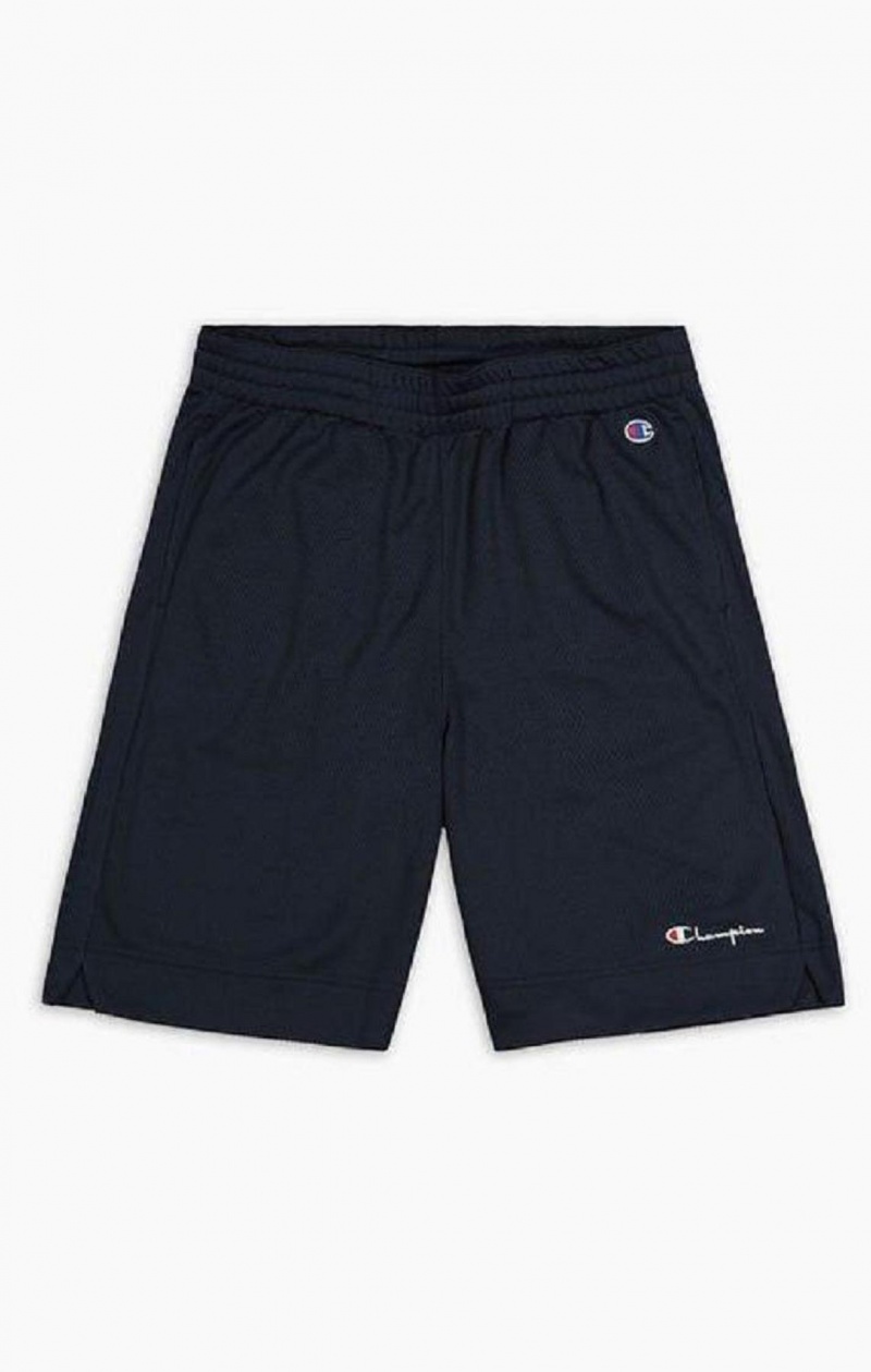 Short Champion Mesh Basketball Logo Shorts Homme Blanche | 8264-JXISY